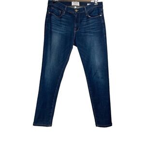 FRAME Jeans 27 (31x27.5) Le Garcon Straight Leg Boyfriend West Drive Wash Denim